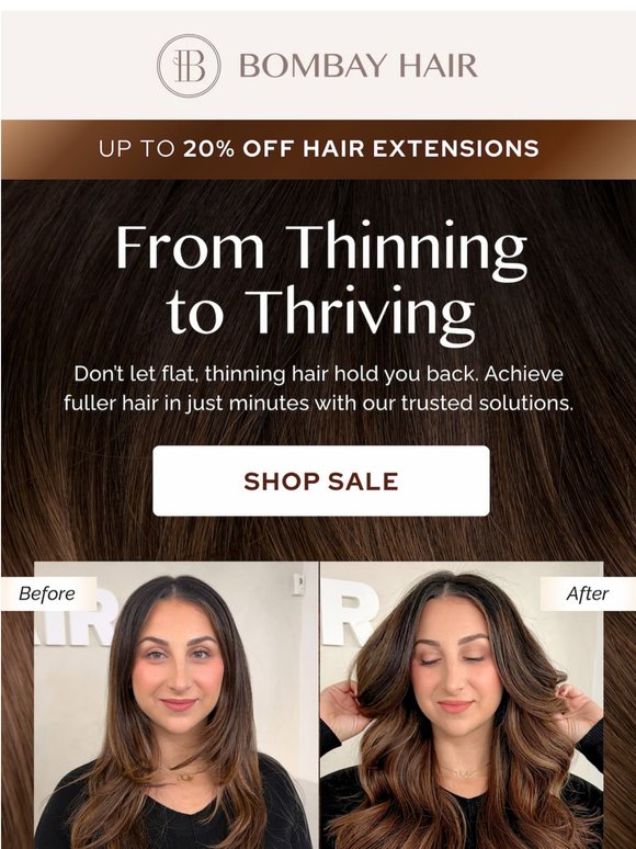 Thinning hair? We’ve got you