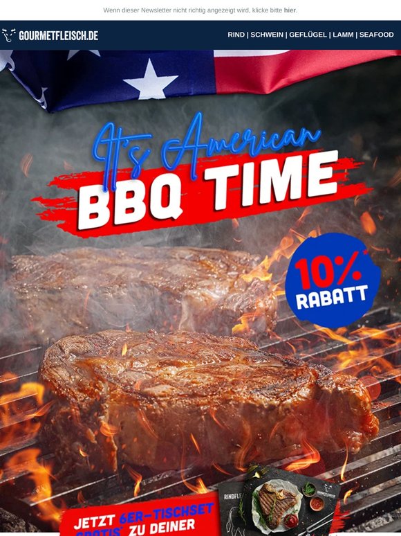 🔥 10% Rabatt: It's American BBQ Time