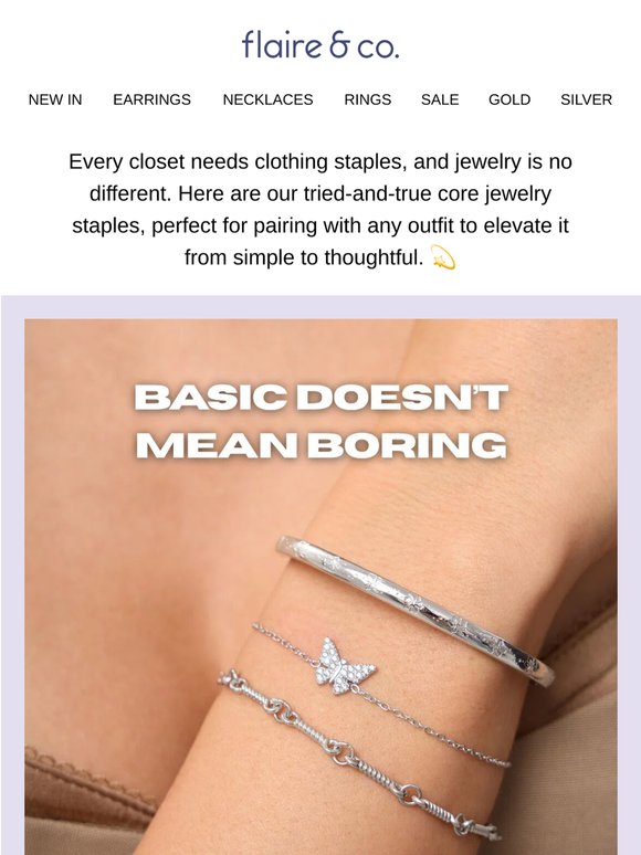 jewelry to wear with basics 💫