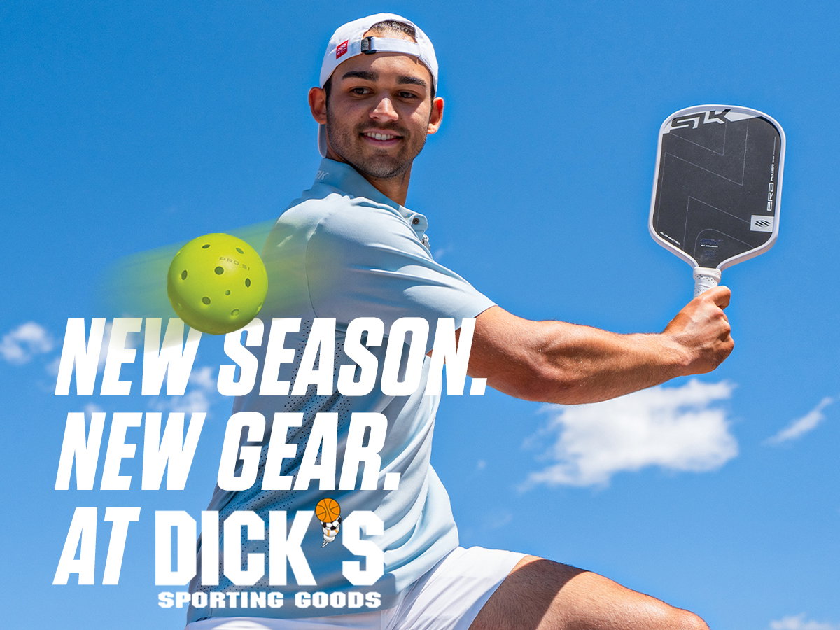 New season. New gear. At DICK's Sporting Goods.