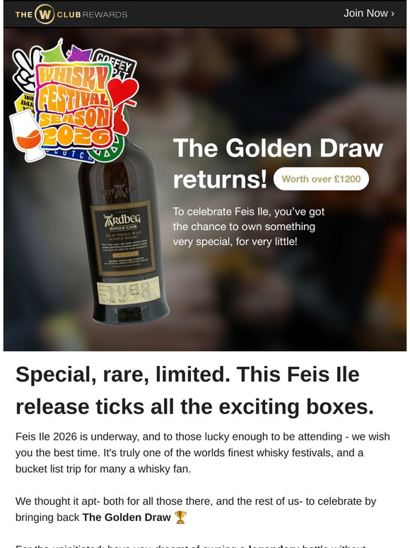 🎟️ Fancy winning a whisky worth over £1200?