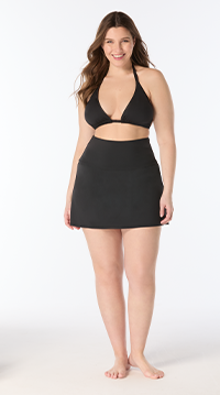 Shop Coco Reef Soar Ultra High Swim Skirt in Classic Solids