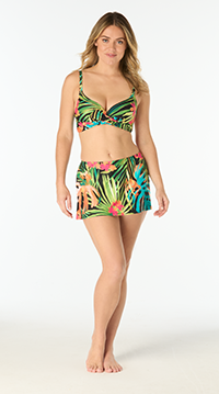 Shop Coco Reef Curve Underwire Bra Sized Wrap Bikini Top in Island Grove