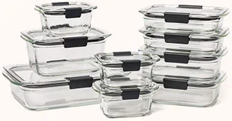 Rubbermaid Brilliance Glass Food Storage Containers