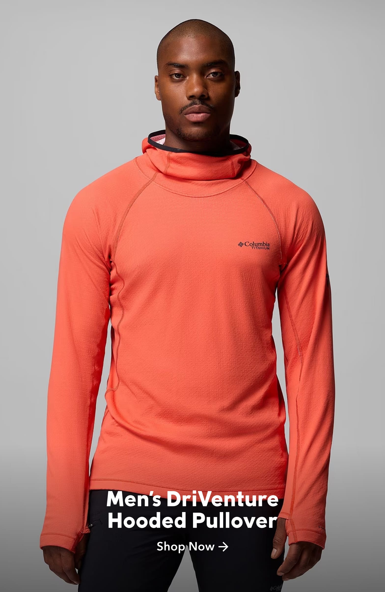 Man in a Driventure hooded pullover