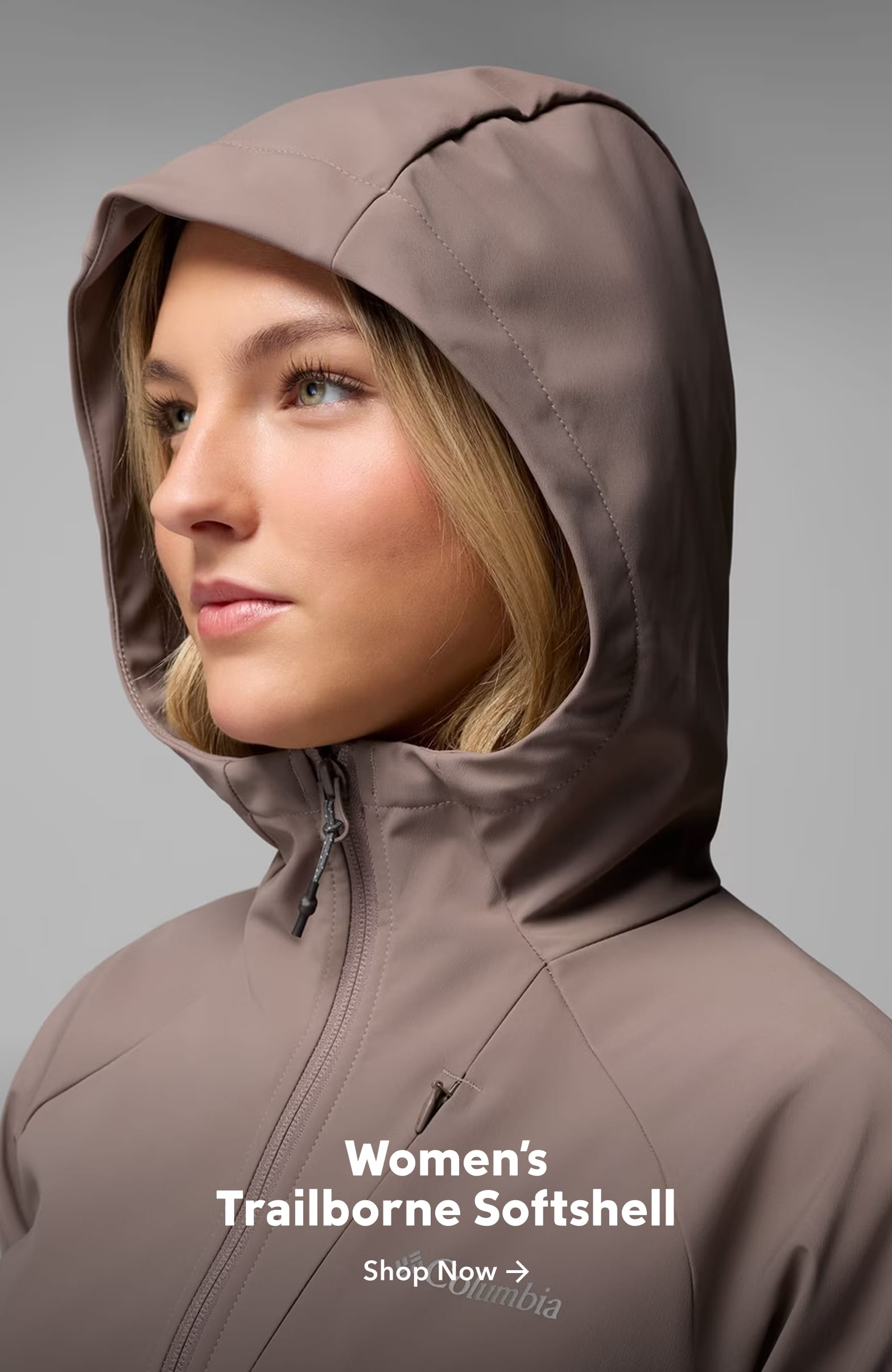 Woman in a Trailborne softshell jacket