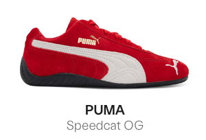 Puma Women's Speedcat OG Sneakers in Red/White