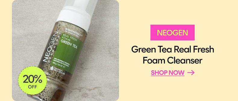neogen green tea foam cleanser