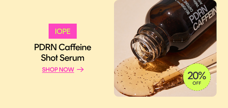 iope pdrn caffeine shot serum
