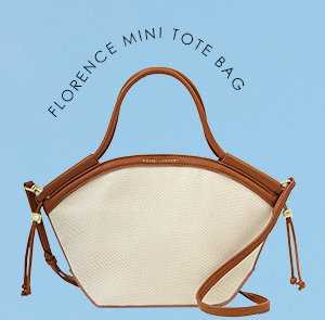 Florence Mini Canvas Tote Bag in Cognac