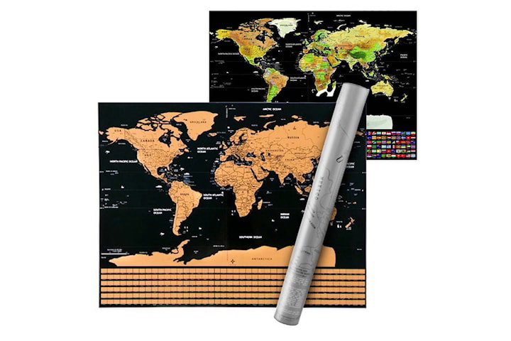 Scratch Map verdenskart 82 x 59 cm