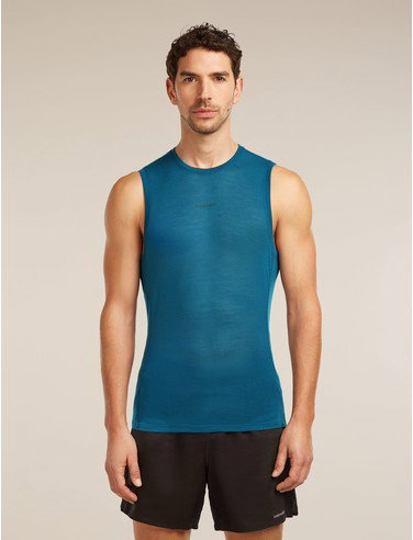 Men's Merino Blend 75 Cool-Lite™ Featherlight™ Tank - Atlantis / M