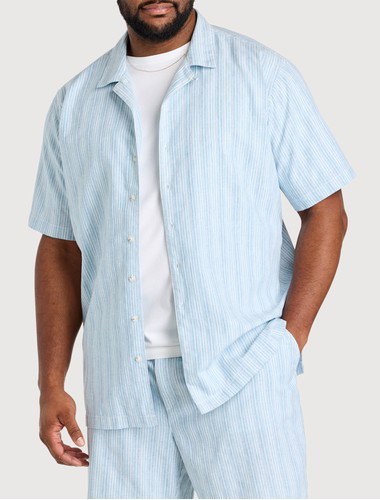 Striped Cabana Camp Shirt