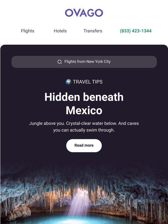 🌿 Mexico’s hidden underground swimming spots