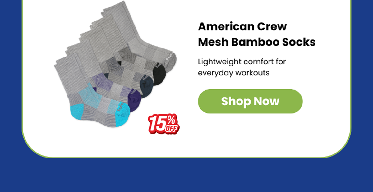 American Crew  Mesh Bamboo Socks