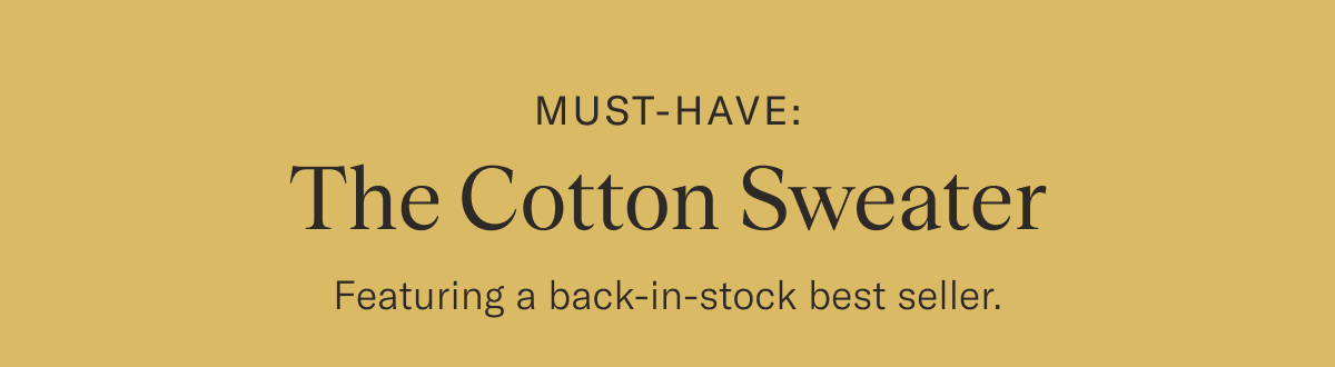 The Cotton Sweater