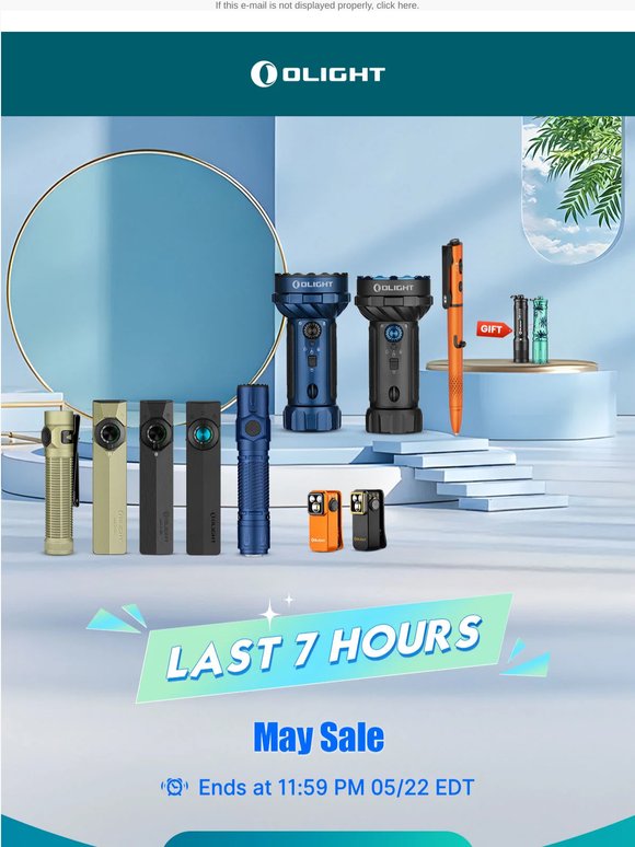 May Sale Up to 30% OFF – Ends Tonight!