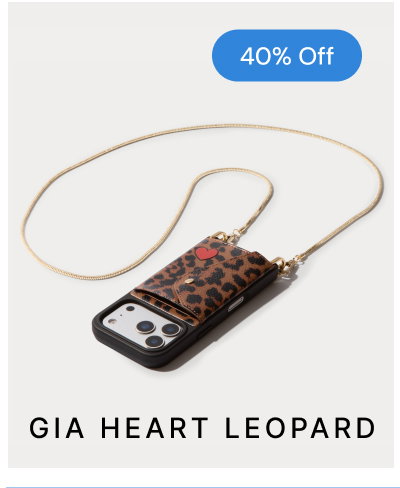 40% Off GIA HEART LEOPARD