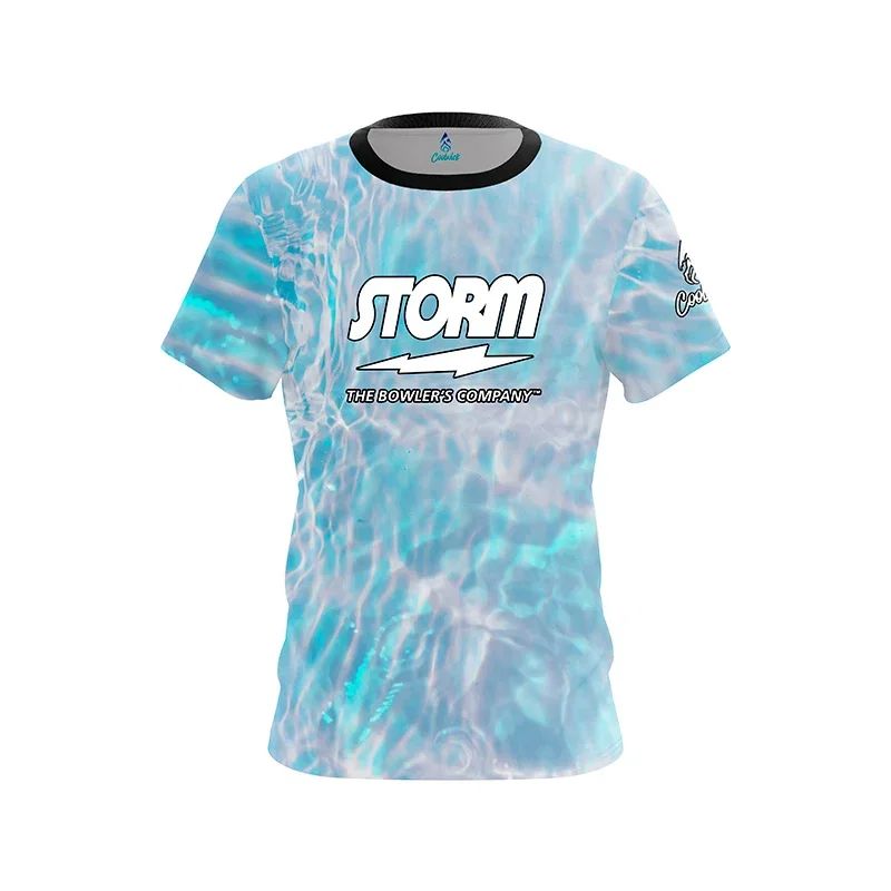 Image of Summer Pool Day CoolWick Bowling Jersey - Storm Bowling