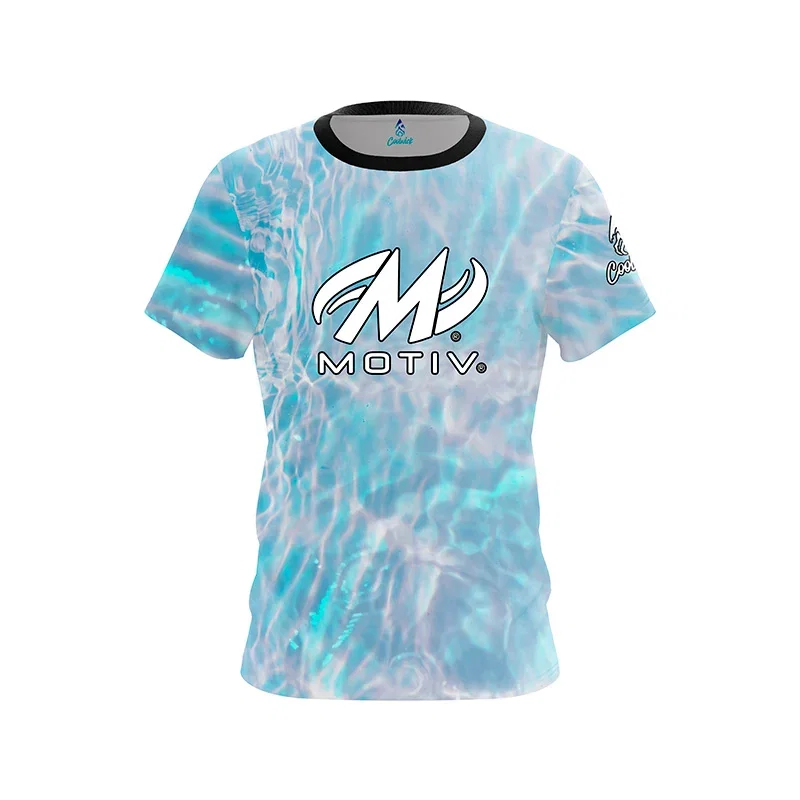 Image of Summer Pool Day CoolWick Bowling Jersey - Motiv