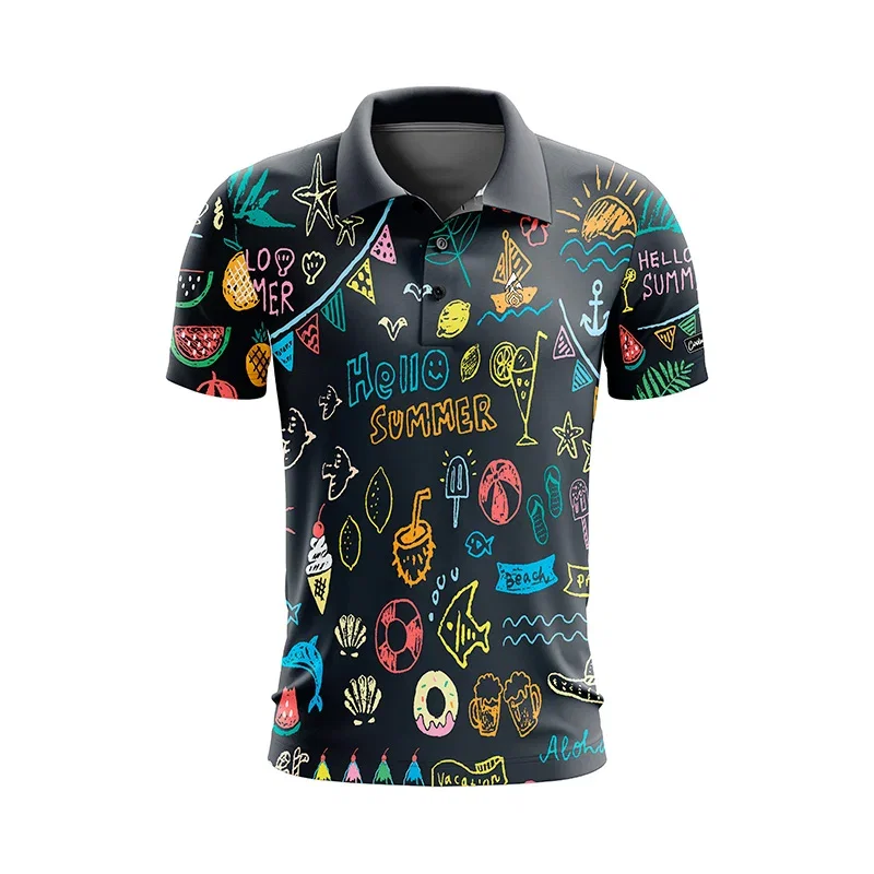 Image of CoolWick Hello Summer Everyday Button Polo