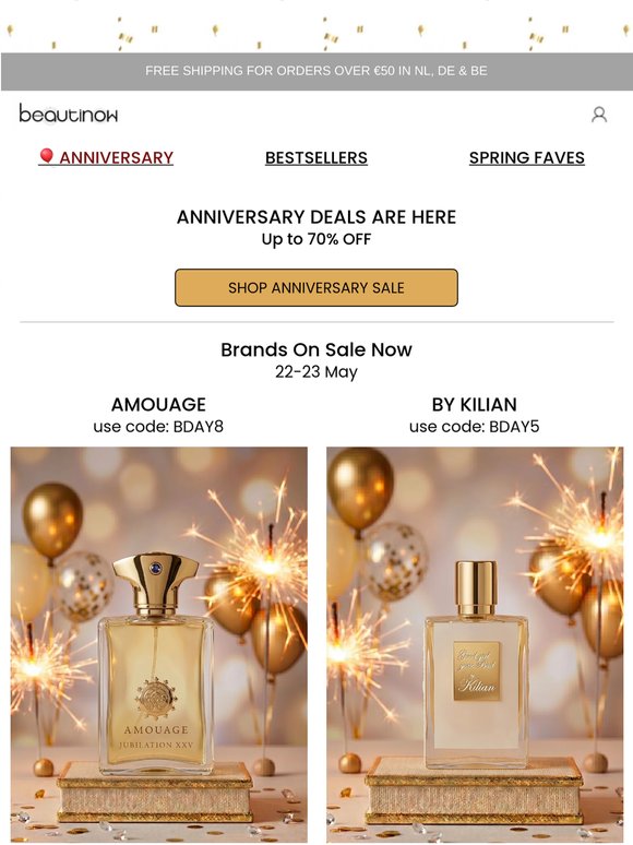 Hurry! Amouage & By Kilian ANNIVERSARY Deals