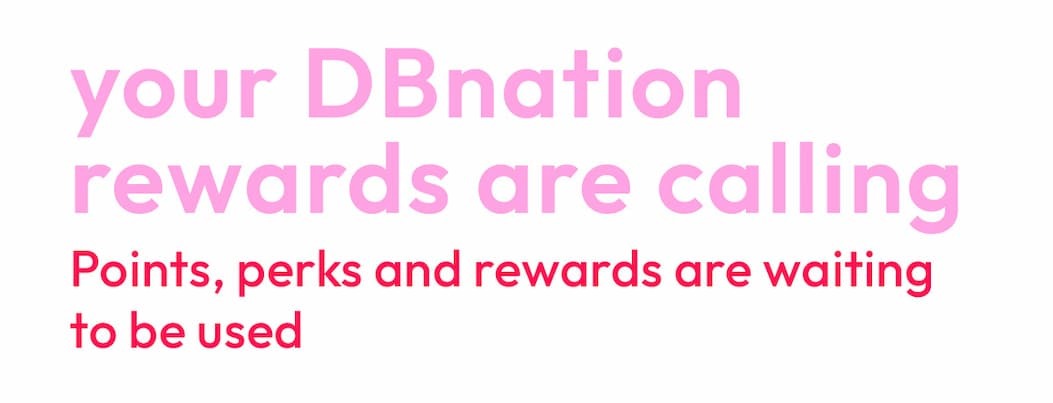 Your DBnation Rewards are Calling | points, perks and rewards are waiting to be used | DB Cosmetics