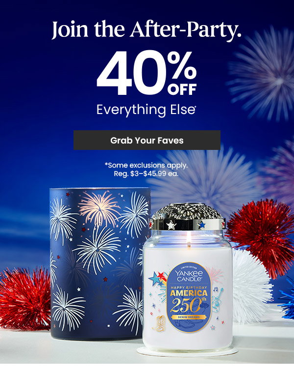 40% Off Everything Else