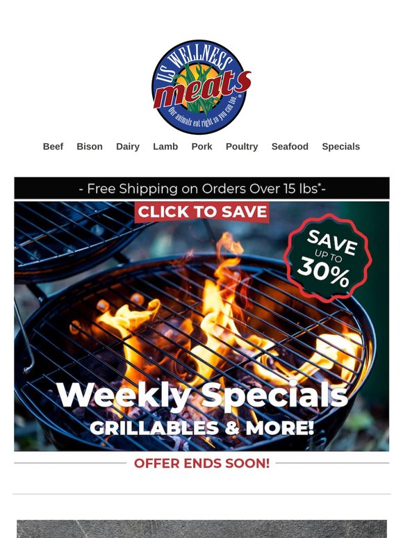 30% Off Wings - 20% Off Pet Food - Save on Chicken Breasts, Burgers, Liverwurst...