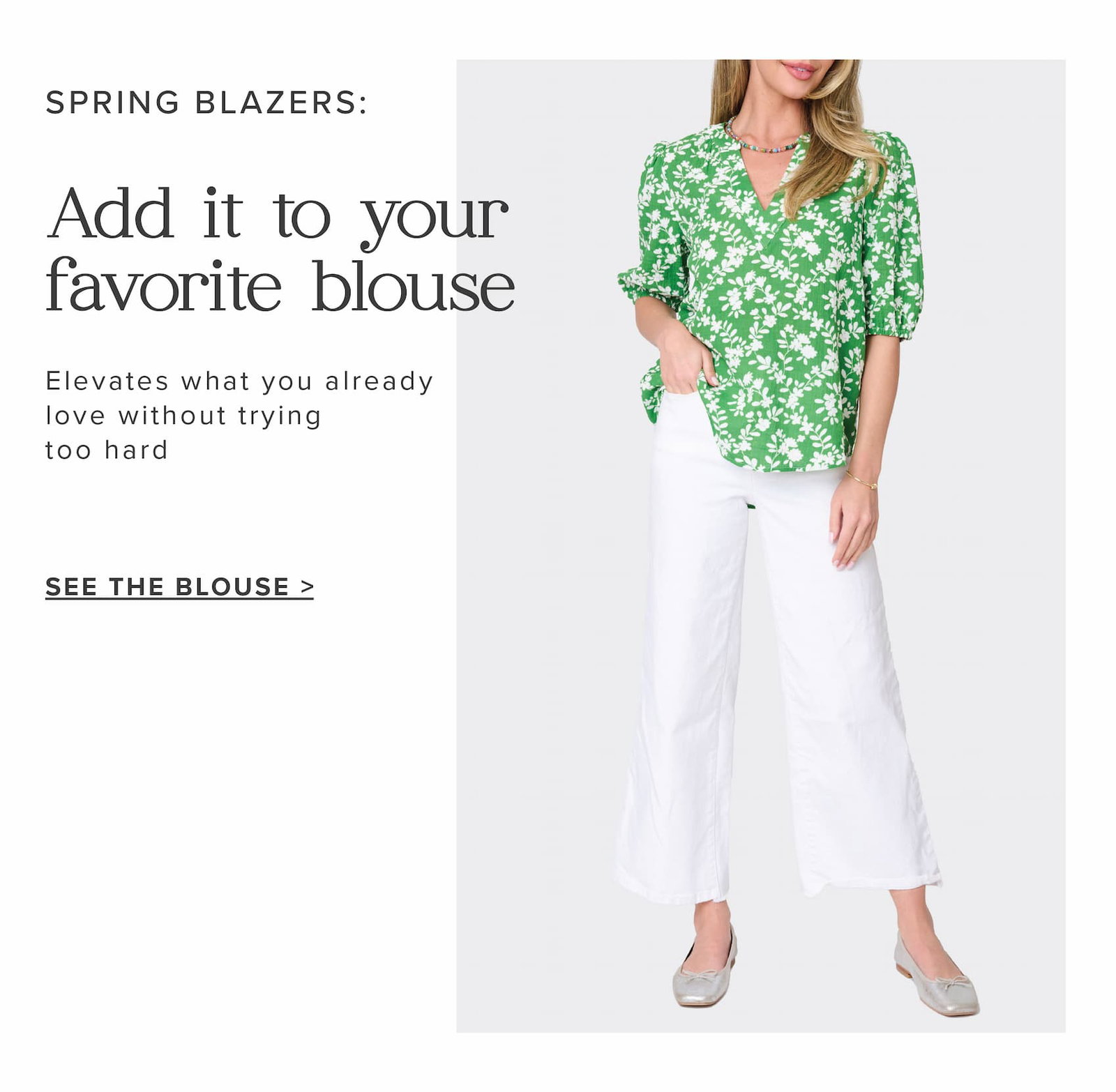 Meadow Puff Sleeve V-Neck Gauze Top
