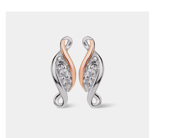 Past Present Future® Sterling Silver Earrings with Topaz