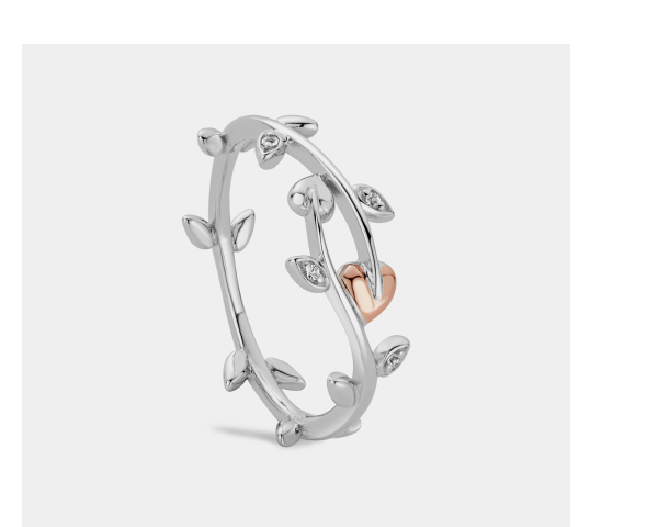 Tree of Life® Sterling Silver Vine Ring with Topaz