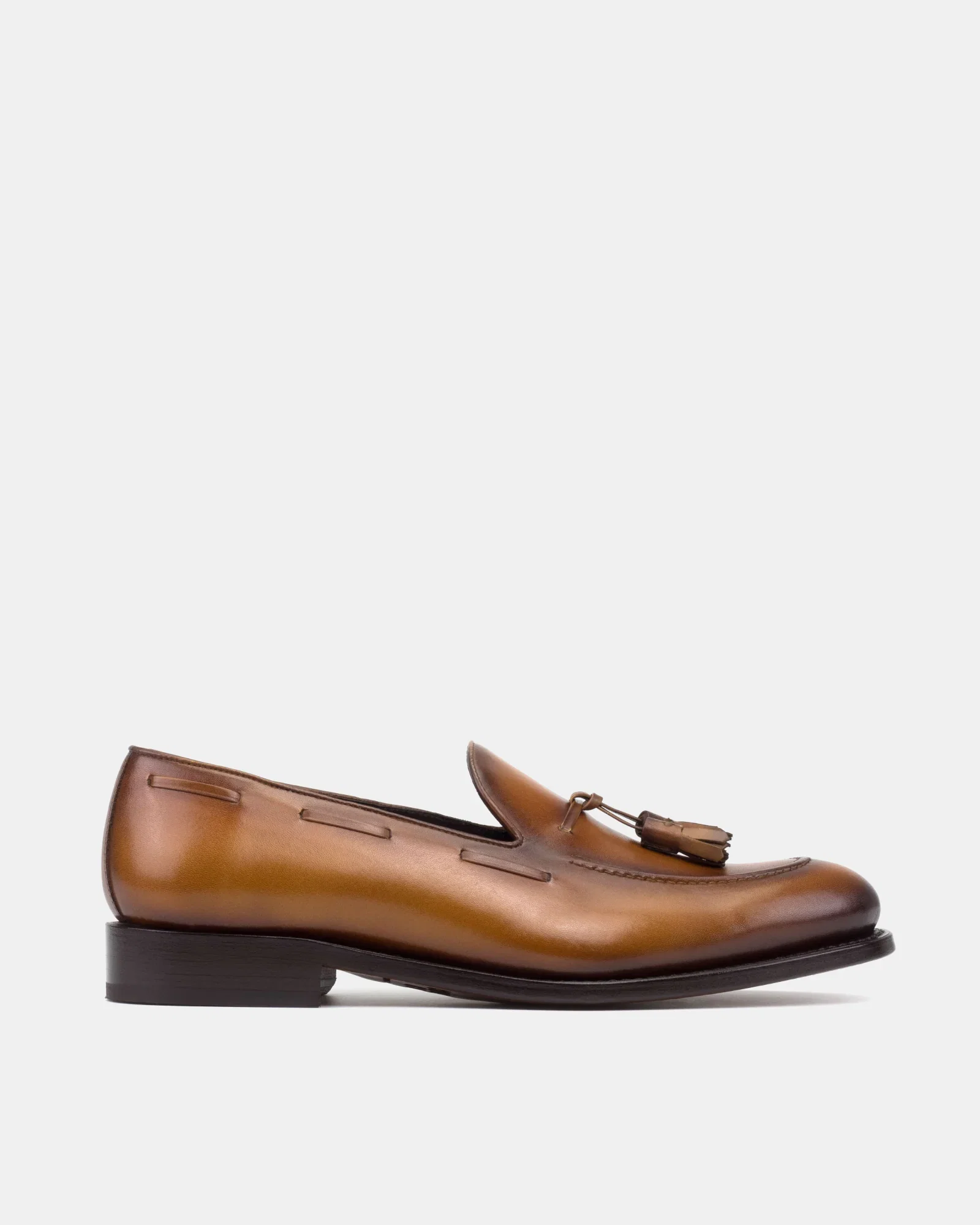 Image of Thomas Cognac Tassel Loafer - 675