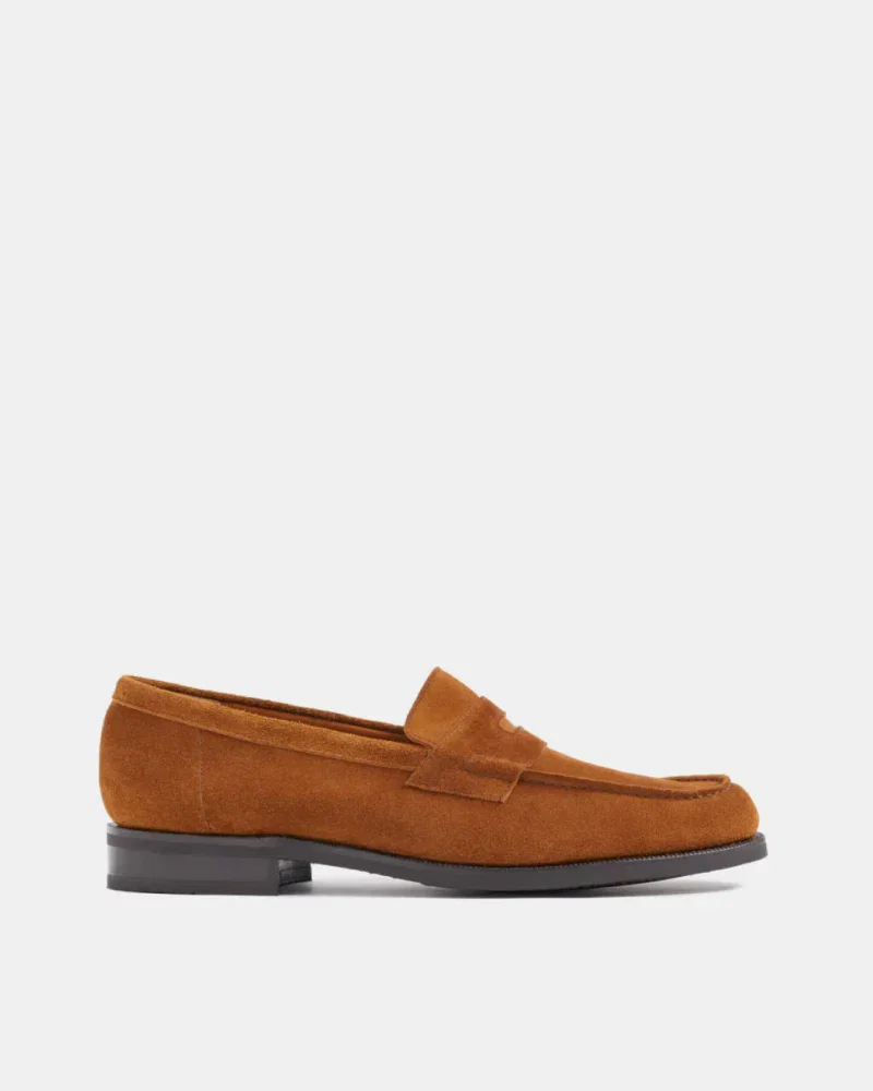 Image of Tobacco Suede Lightweight Penny Loafer