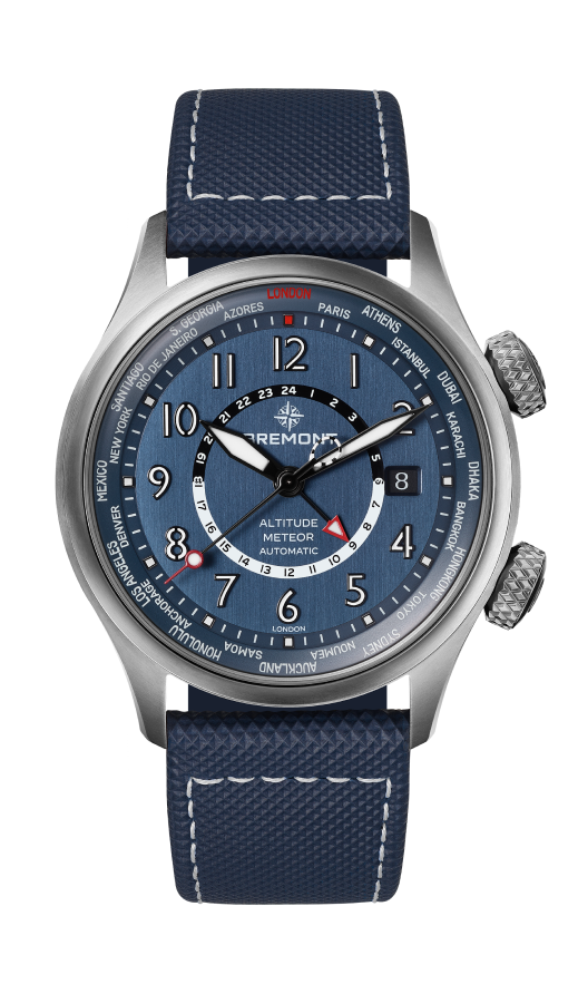 Altitude MB Meteor Time Zones Leather Strap