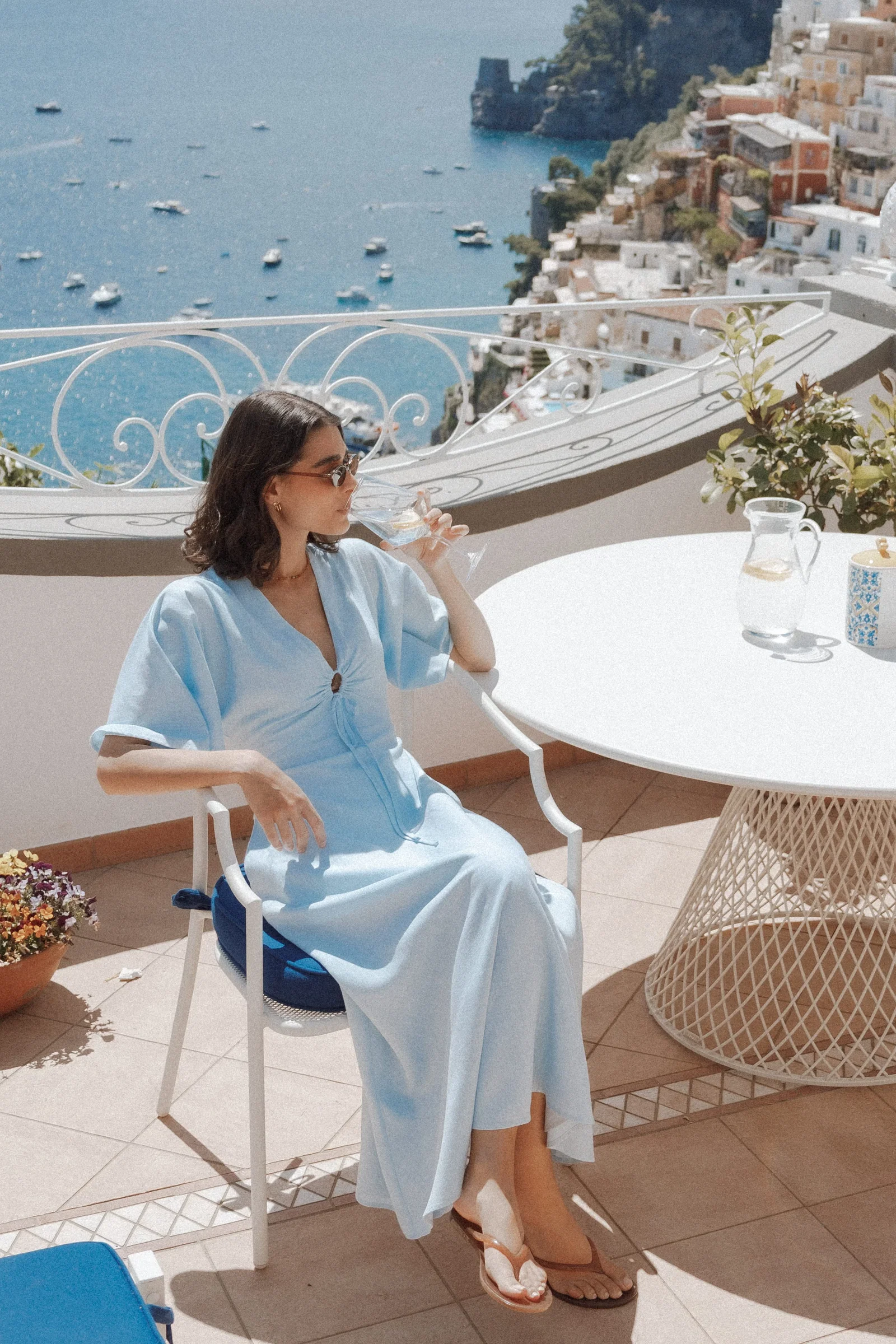Image of Liberty Midi Dress - Light Blue