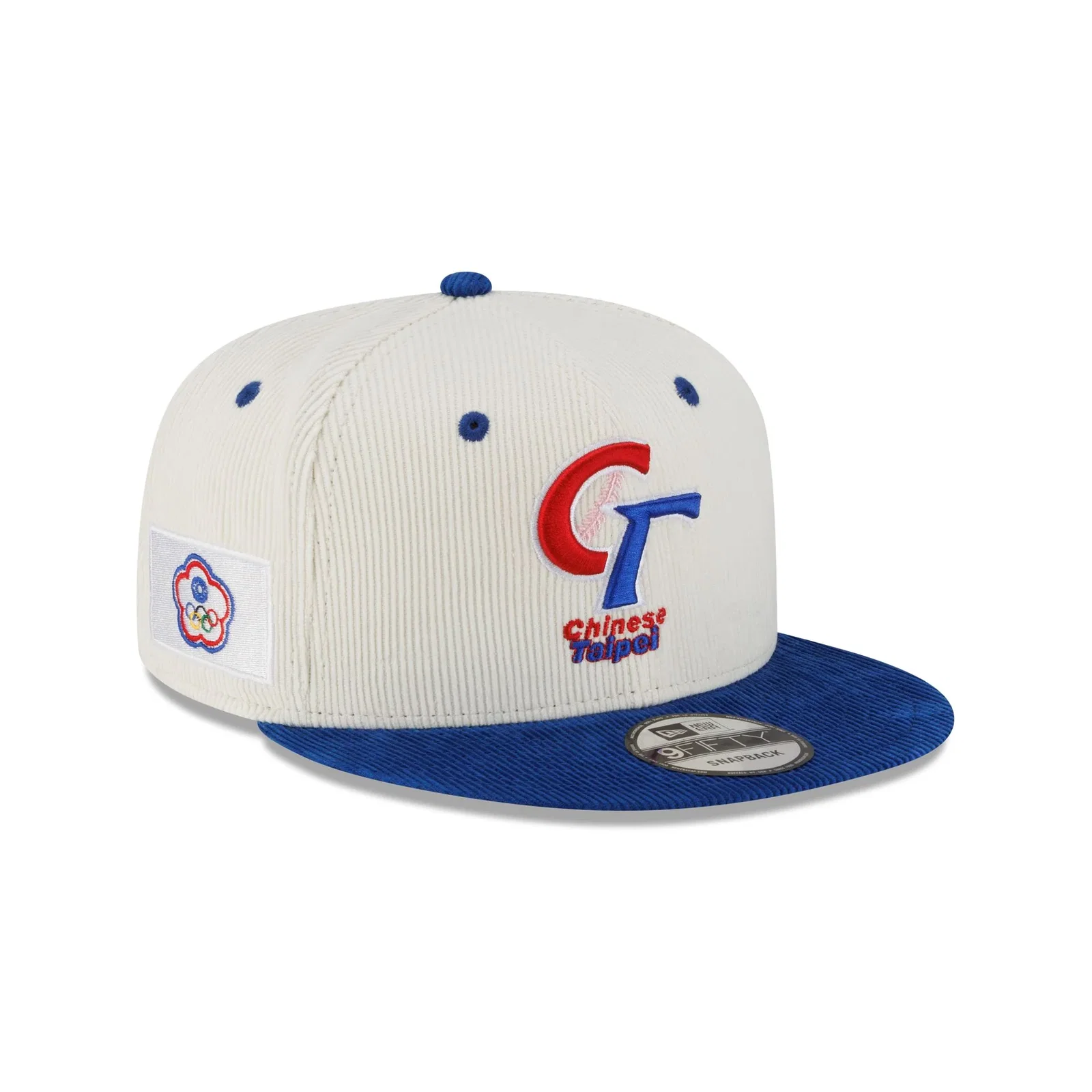Image of Chinese Taipei 2026 World Baseball Classic Corduroy 9FIFTY Snapback Hat