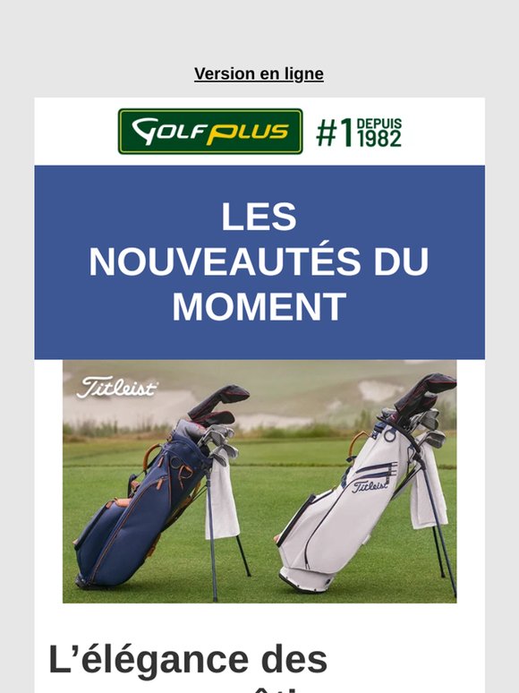Nouveautés Titleist Nautical Links 🌊✨
