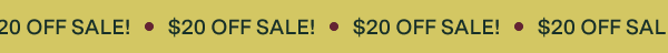 $20 Off Sale