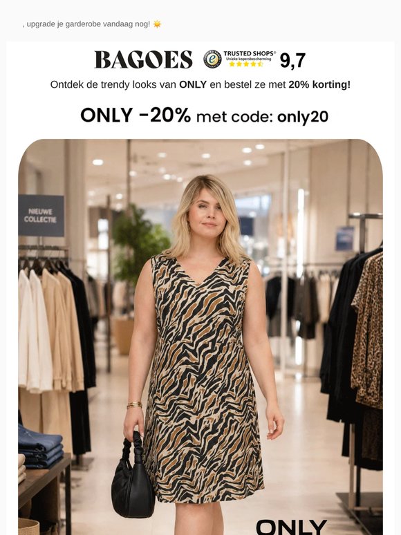-20% korting op de ONLY 🤎 CITY CHIQUE nieuwe collectie!