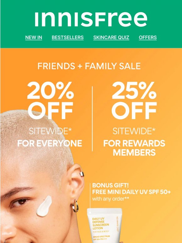 FREE Mini Daily UV Sunscreen SPF 50+