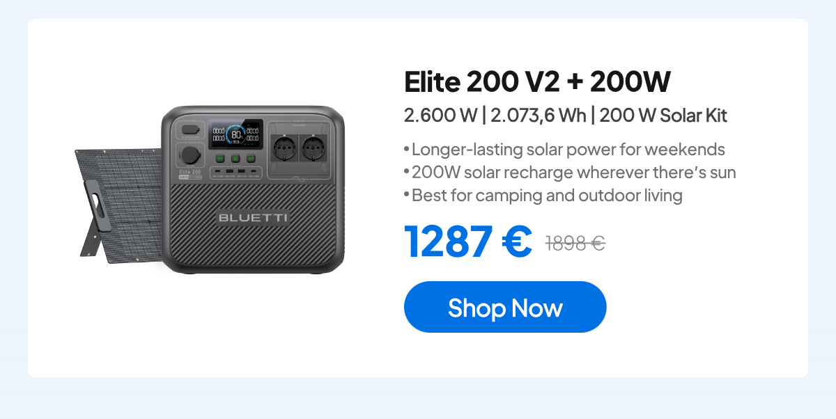 BLUETTI Elite 200 V2 + 200W