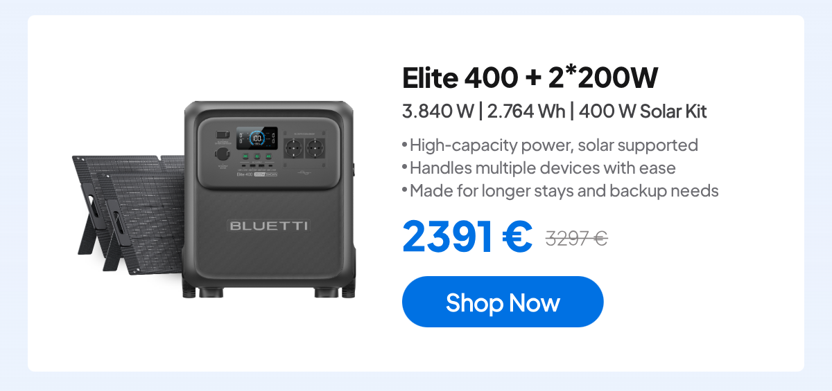 BLUETTI Elite 400+2*200W