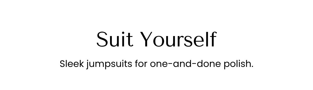 Suit Yourself
