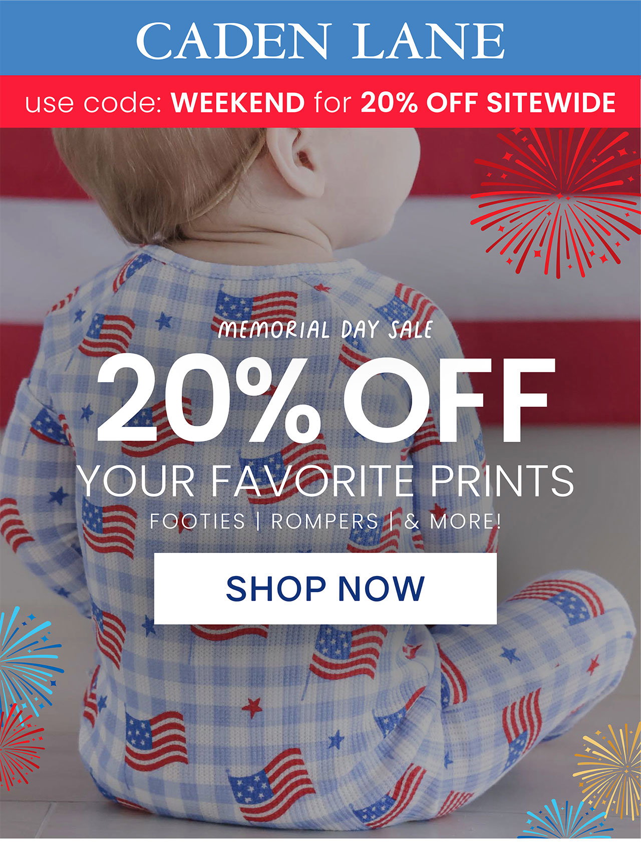 Memorial Day Sale 20% OFF your favorite prints SHOP NOW use code: WEEKEND