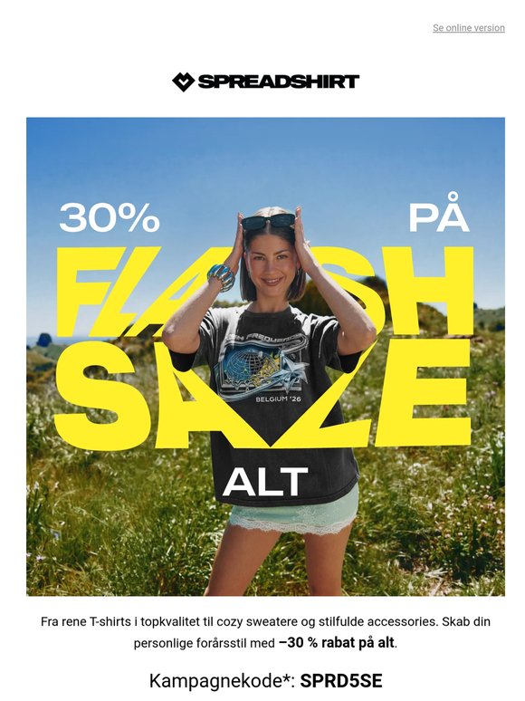 ⏱️ Sidste chance: –30 % rabat på alt