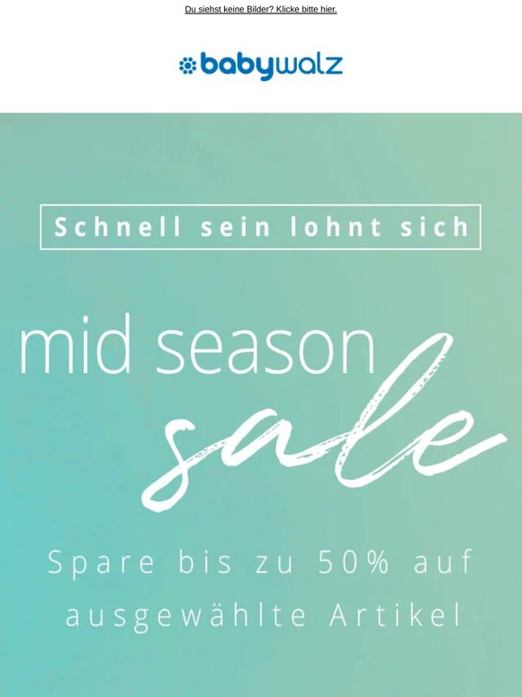 Mid Season Sale: ausgewählte Artikel bis –50 % ✨