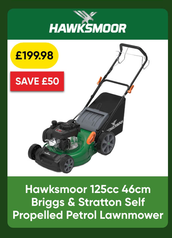 Hawksmoor 125cc 46cm Briggs & Stratton Self Propelled Petrol Lawnmower