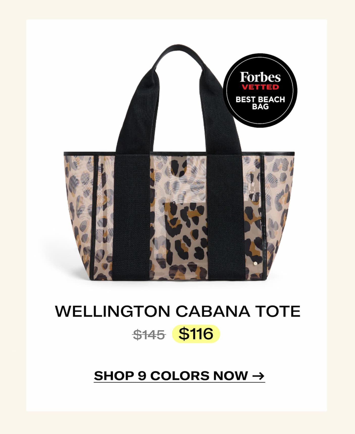 Wellington Cabana Tote Leopard