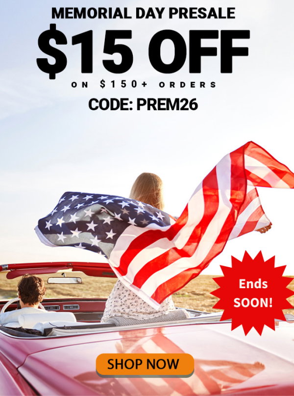 Save $15 Before Memorial Day!